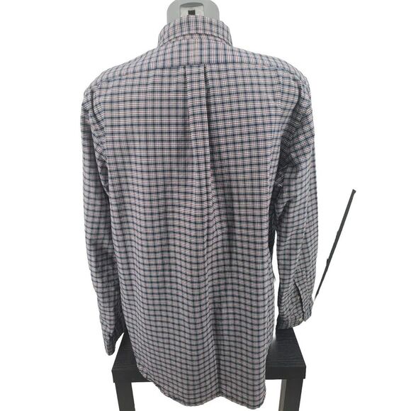 Ralph Lauren Mens Button Down Shirt Blue Red Green White Plaid Size XL Great - Picture 2 of 4